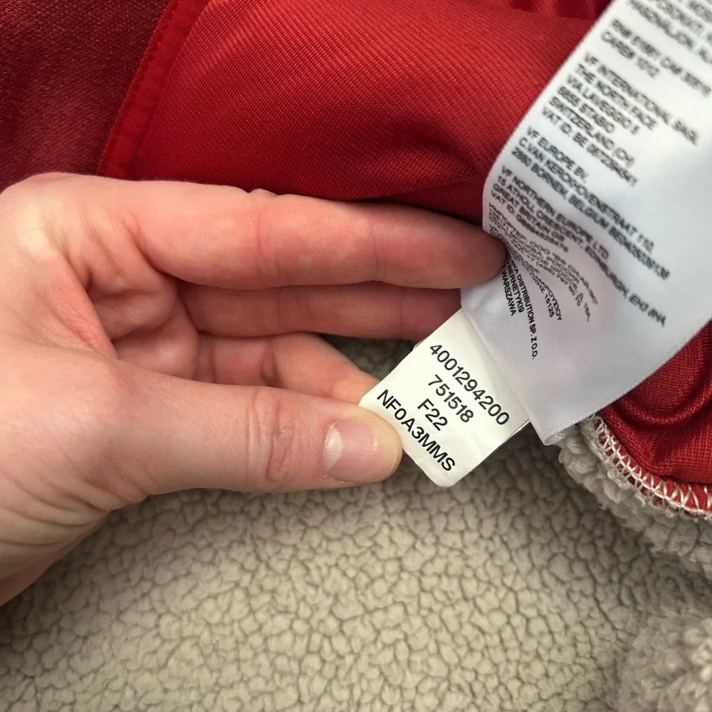 The North Face Mens Sherpa Patrol‎ Snap Pullover Red Gorpcore Hiking Medium